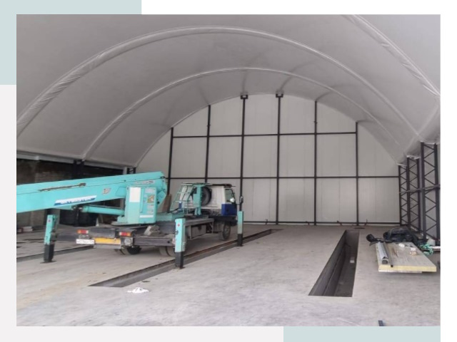 Внутреннее оснащение ангаров в Егорьевске